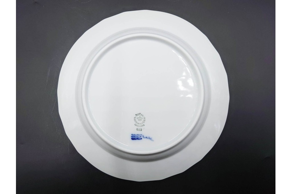デンマーク製　ROYAL COPENHAGEN(ロイヤルコペンハーゲン)　ブルーフラワー　カーブ　プレート5枚セット　(R-087867)