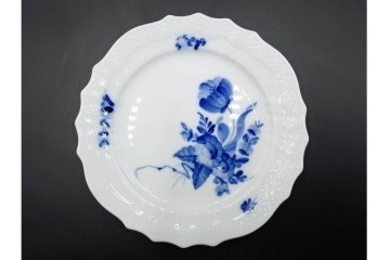 デンマーク製　ROYAL COPENHAGEN(ロイヤルコペンハーゲン)　ブルーフラワー　カーブ　プレート5枚セット　(R-087867)