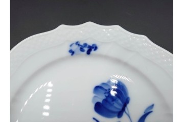 デンマーク製　ROYAL COPENHAGEN(ロイヤルコペンハーゲン)　ブルーフラワー　カーブ　プレート5枚セット　(R-087867)