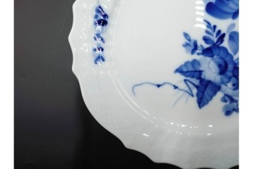 デンマーク製　ROYAL COPENHAGEN(ロイヤルコペンハーゲン)　ブルーフラワー　カーブ　プレート5枚セット　(R-087867)