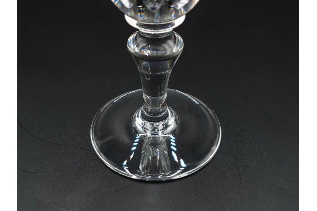 フランス　Baccarat(バカラ)　パルメ　繊細な装飾が上品なワイングラス1点・シャンパングラス2点セット　(R-087868)