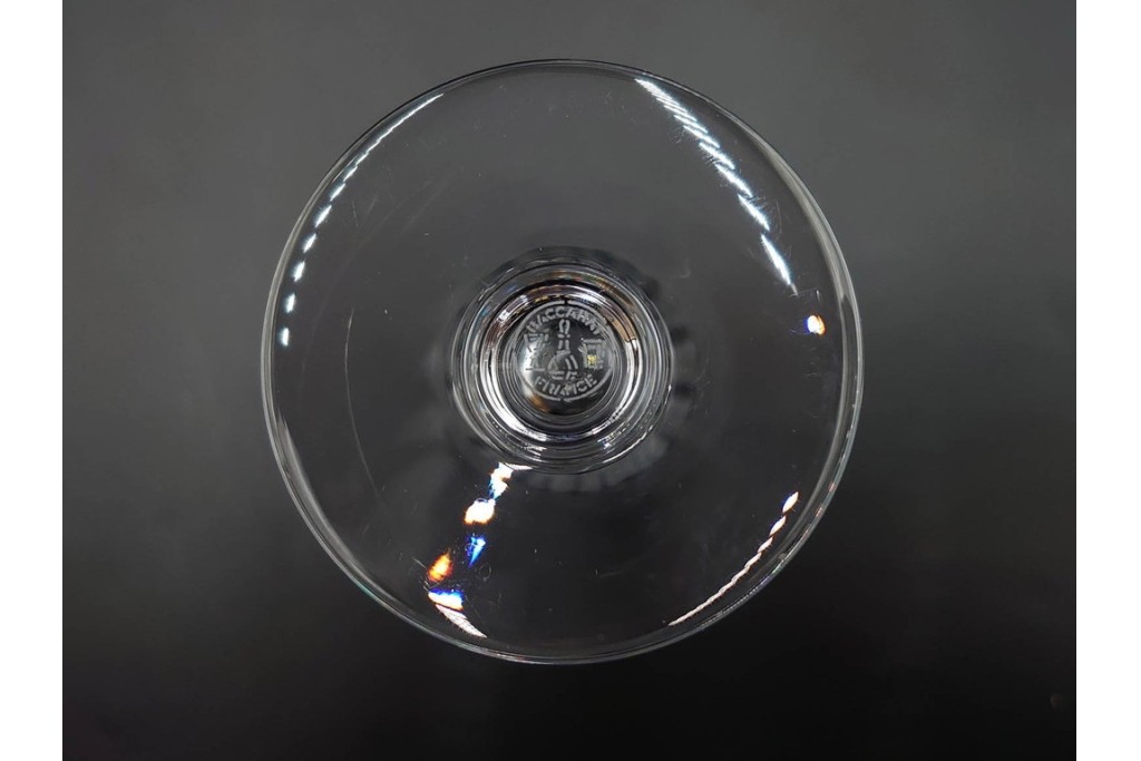 フランス　Baccarat(バカラ)　パルメ　繊細な装飾が上品なワイングラス1点・シャンパングラス2点セット　(R-087868)
