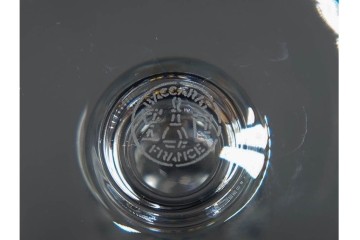 フランス　Baccarat(バカラ)　パルメ　繊細な装飾が上品なワイングラス1点・シャンパングラス2点セット　(R-087868)
