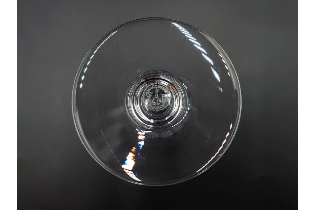 フランス　Baccarat(バカラ)　パルメ　繊細な装飾が上品なワイングラス1点・シャンパングラス2点セット　(R-087868)