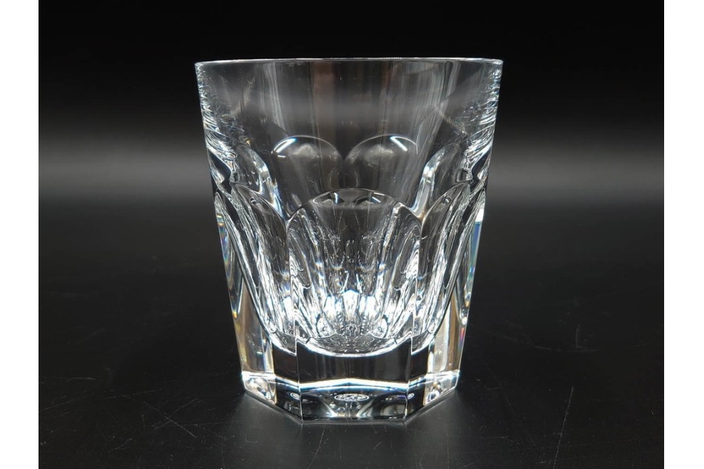 フランス　Baccarat(バカラ)　アルクール　重厚感のあるカットが美しいタンブラー4点セット　(R-087869)