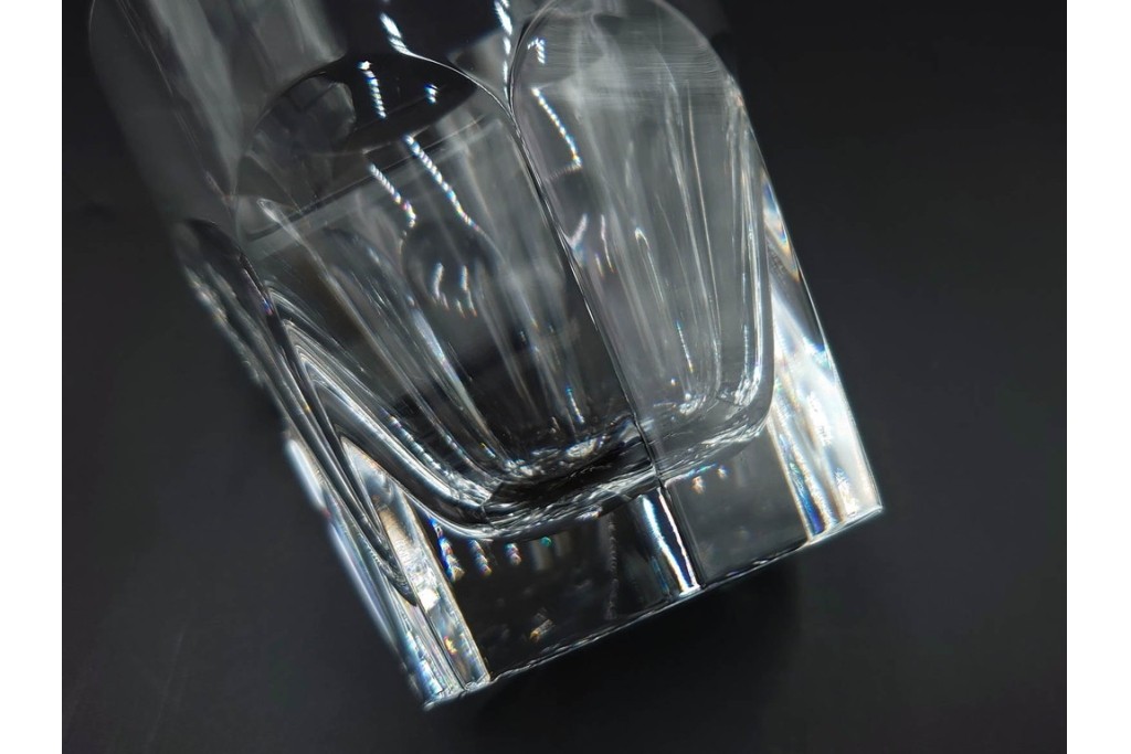 フランス　Baccarat(バカラ)　アルクール　重厚感のあるカットが美しいタンブラー4点セット　(R-087869)