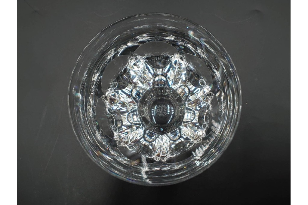 フランス　Baccarat(バカラ)　アルクール　重厚感のあるカットが美しいタンブラー4点セット　(R-087869)
