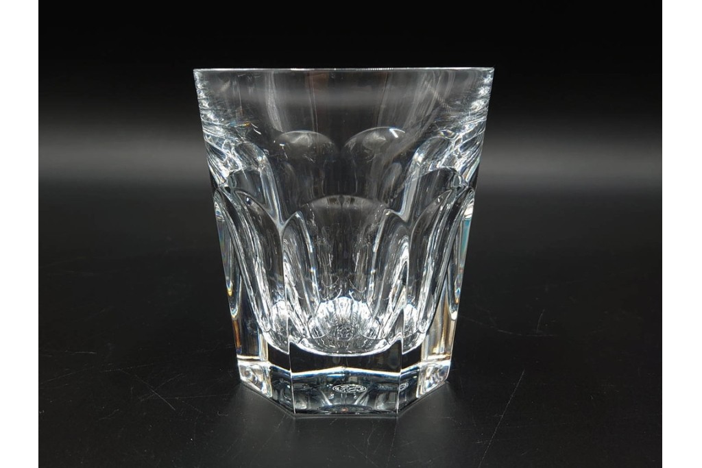 フランス　Baccarat(バカラ)　アルクール　重厚感のあるカットが美しいタンブラー4点セット　(R-087869)