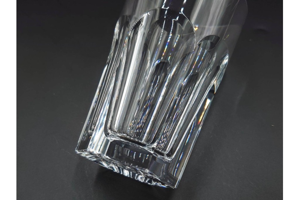 フランス　Baccarat(バカラ)　アルクール　重厚感のあるカットが美しいタンブラー4点セット　(R-087869)