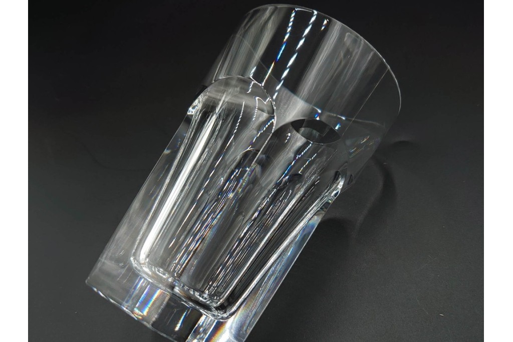 フランス　Baccarat(バカラ)　アルクール　重厚感のあるカットが美しいタンブラー4点セット　(R-087869)