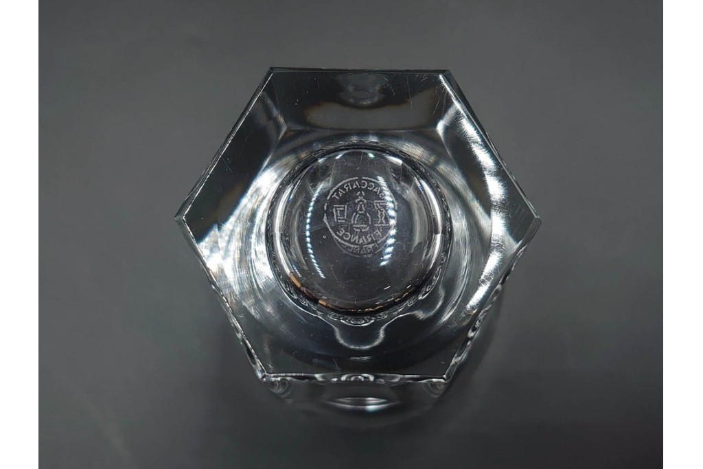 フランス　Baccarat(バカラ)　アルクール　重厚感のあるカットが美しいタンブラー4点セット　(R-087869)