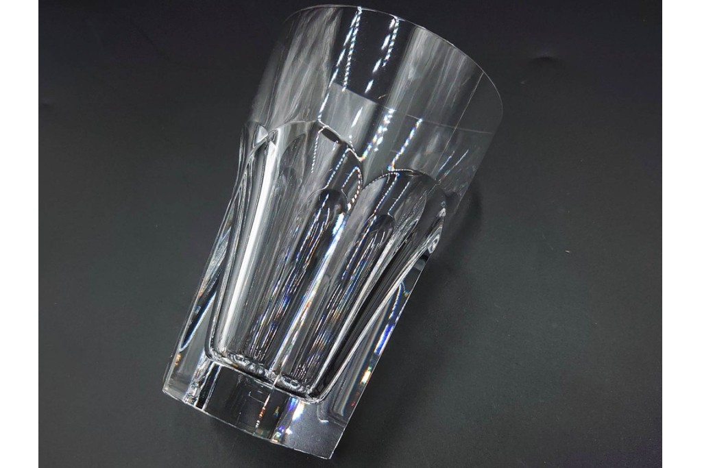 フランス　Baccarat(バカラ)　アルクール　重厚感のあるカットが美しいタンブラー4点セット　(R-087869)
