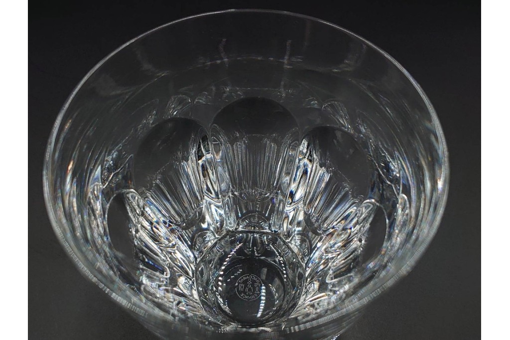 フランス　Baccarat(バカラ)　アルクール　重厚感のあるカットが美しいタンブラー4点セット　(R-087870)