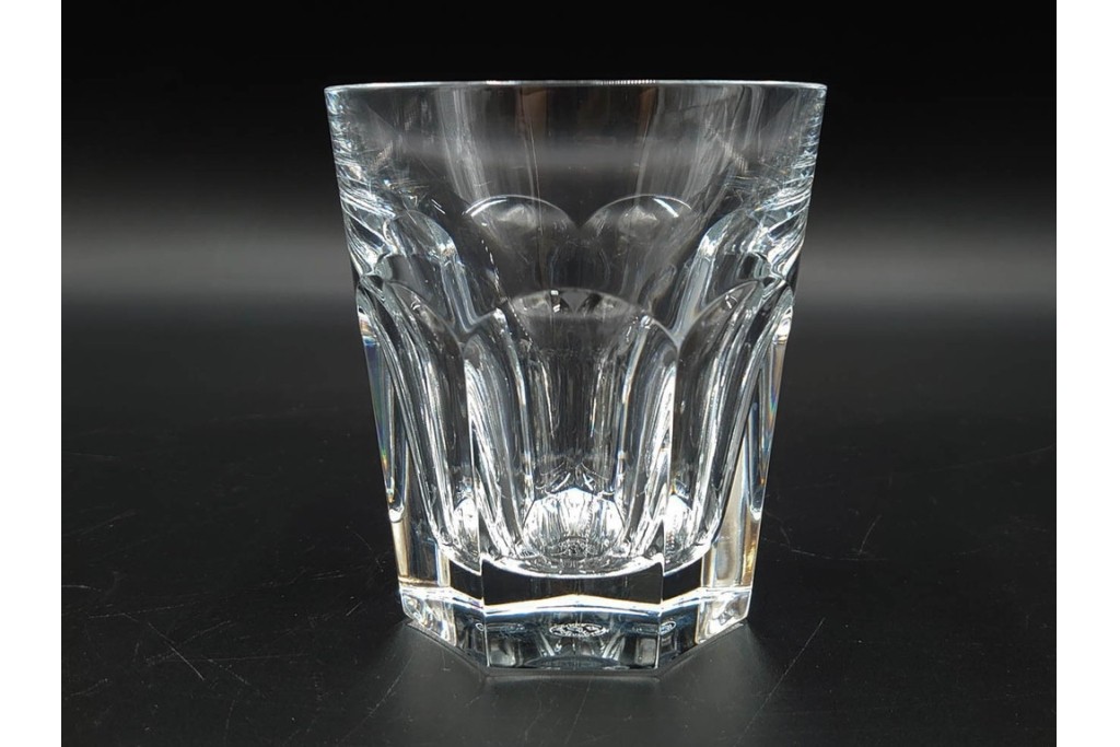 フランス　Baccarat(バカラ)　アルクール　重厚感のあるカットが美しいタンブラー4点セット　(R-087870)