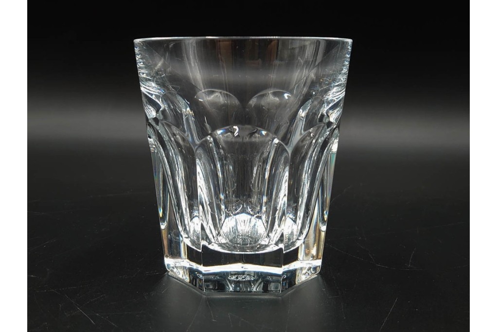 フランス　Baccarat(バカラ)　アルクール　重厚感のあるカットが美しいタンブラー4点セット　(R-087870)
