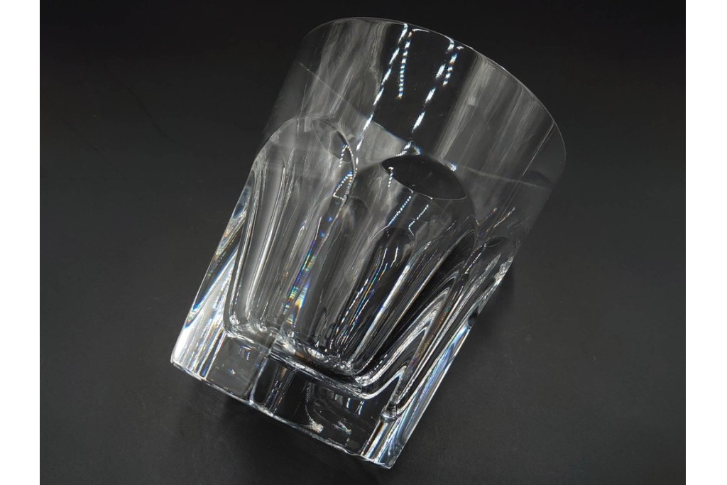 フランス　Baccarat(バカラ)　アルクール　重厚感のあるカットが美しいタンブラー4点セット　(R-087870)