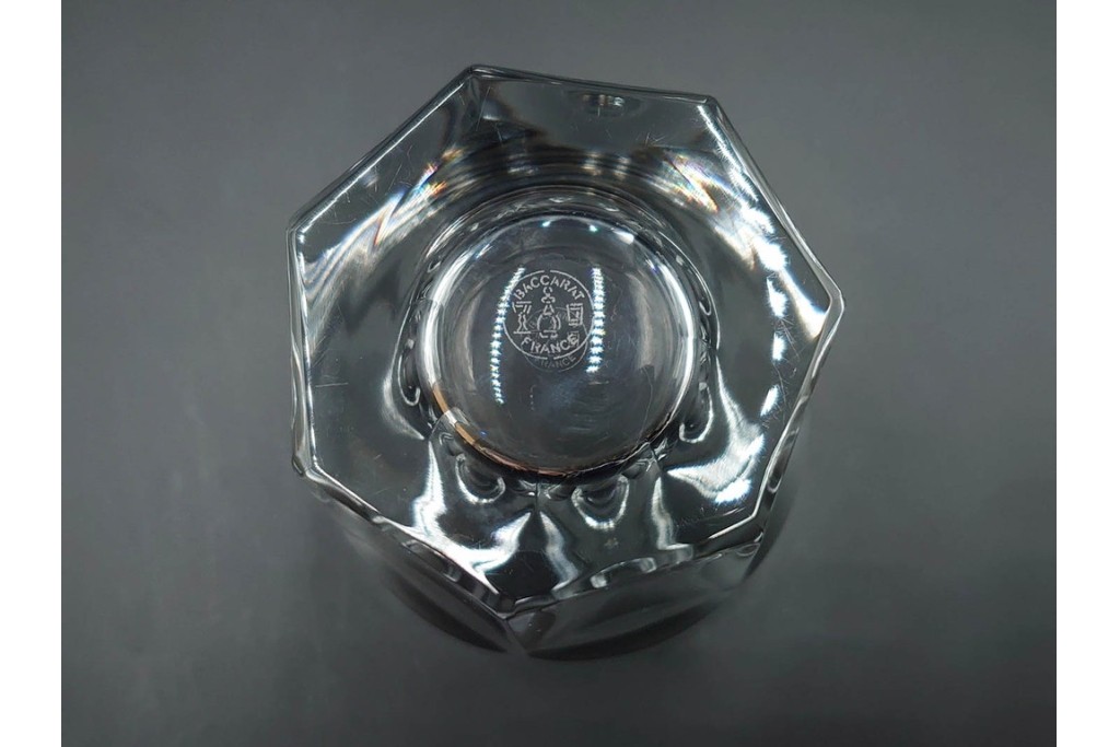 フランス　Baccarat(バカラ)　アルクール　重厚感のあるカットが美しいタンブラー4点セット　(R-087870)