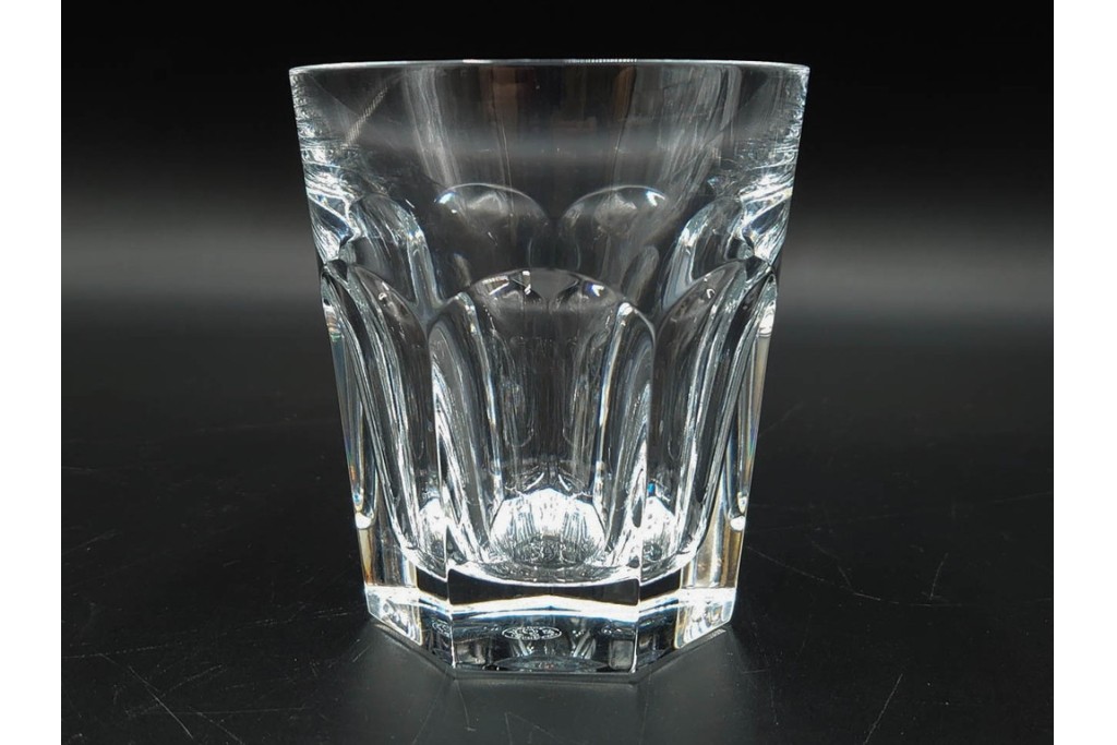 フランス　Baccarat(バカラ)　アルクール　重厚感のあるカットが美しいタンブラー4点セット　(R-087870)