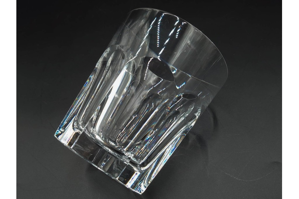 フランス　Baccarat(バカラ)　アルクール　重厚感のあるカットが美しいタンブラー4点セット　(R-087870)