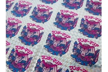 当時物　インクずれエラー　ビックリマン　悪魔VS天使シール　ワンダーマリア　パチ物のアンカットシート　(R-087891)