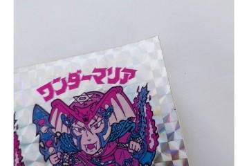 当時物　インクずれエラー　ビックリマン　悪魔VS天使シール　ワンダーマリア　パチ物のアンカットシート　(R-087891)