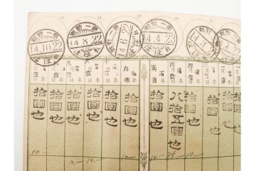 昭和初期　第一・第三野戦　郵便貯金通帳5枚セット　(R-087893)