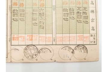 昭和初期　第一・第三野戦　郵便貯金通帳5枚セット　(R-087893)