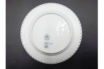 デンマーク製　ROYAL COPENHAGEN(ロイヤルコペンハーゲン)　ブルーフルーテッド フルレース　直径約17cm　プレート3枚セット　定価(3枚合計)13万8600円　(R-087894)