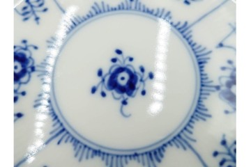 デンマーク製　ROYAL COPENHAGEN(ロイヤルコペンハーゲン)　ブルーフルーテッド フルレース　直径約17cm　プレート3枚セット　定価(3枚合計)13万8600円　(R-087894)