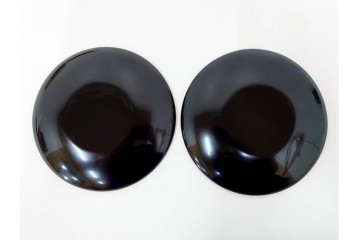 輪島塗　木製　蒔絵と沈金による花文が上品な茶托10点・銘々皿5点セット　共箱付き　(R-087896)