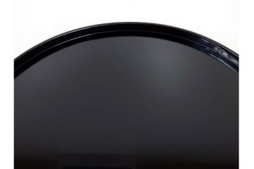 輪島塗　木製　艶やかな黒塗が上品な半月膳10点セット　共箱付き　(R-087898)