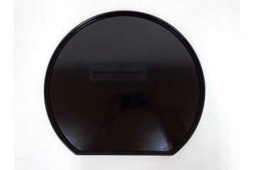 輪島塗　木製　艶やかな黒塗が上品な半月膳10点セット　共箱付き　(R-087898)