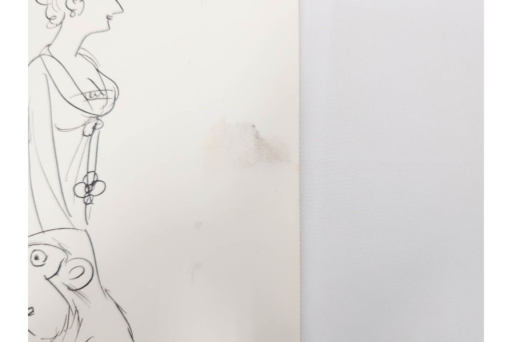 小島功　肉筆原画　漫画サンデー(2号～5号)　「コオ釈 西遊記」　漫画原稿16枚セット　(R-087899)