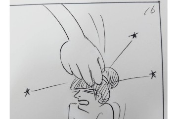 小島功　肉筆原画　漫画サンデー(2号～5号)　「コオ釈 西遊記」　漫画原稿16枚セット　(R-087899)