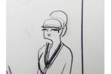 小島功　肉筆原画　漫画サンデー(2号～5号)　「コオ釈 西遊記」　漫画原稿16枚セット　(R-087899)