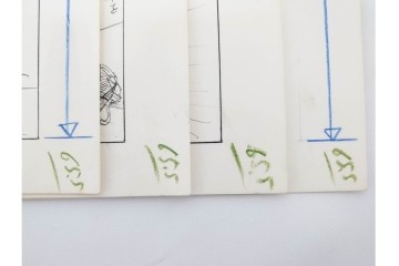 小島功　肉筆原画　漫画サンデー(2号～5号)　「コオ釈 西遊記」　漫画原稿16枚セット　(R-087899)
