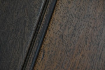 和製ヴィンテージ　上手物　指物工芸家具　花梨(カリン)材　希少な正方形の重厚な座卓　(R-087913)