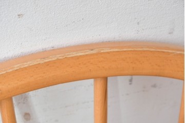 和製ヴィンテージ　飛騨産業　キツツキ　ブナ材のフープバックチェア4脚セット　(R-087915)