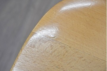 和製ヴィンテージ　飛騨産業　キツツキ　ブナ材のフープバックチェア4脚セット　(R-087915)