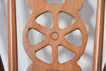 イギリスヴィンテージ　英国カントリースタイルにおすすめのホイールバックチェア　(R-087918)