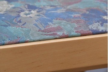 中古　arflex(アルフレックス)　植木莞爾デザイン　曲線アームが美しいKUアームチェア4脚セット　(R-087925)
