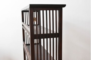中古　北海道民芸家具　117型　飾り棚としてもおすすめ!　和モダンな空間にぴったりの書棚　(R-087929)