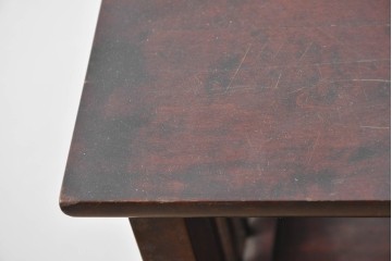 中古　北海道民芸家具　117型　飾り棚としてもおすすめ!　和モダンな空間にぴったりの書棚　(R-087929)
