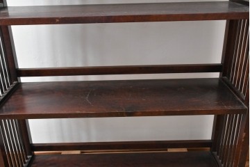 中古　北海道民芸家具　117型　飾り棚としてもおすすめ!　和モダンな空間にぴったりの書棚　(R-087929)