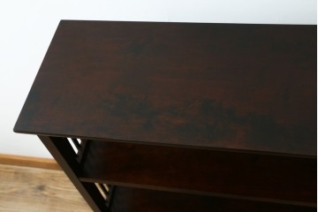中古　北海道民芸家具　117型　飾り棚としてもおすすめ!　和モダンな空間にぴったりの書棚　(R-087929)