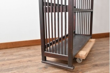 中古　北海道民芸家具　117型　飾り棚としてもおすすめ!　和モダンな空間にぴったりの書棚　(R-087930)