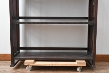 中古　北海道民芸家具　117型　飾り棚としてもおすすめ!　和モダンな空間にぴったりの書棚　(R-087930)