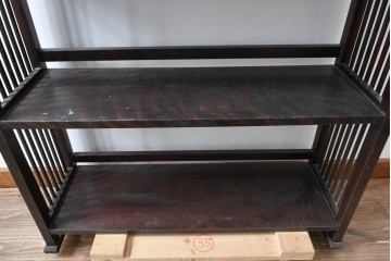 中古　北海道民芸家具　117型　飾り棚としてもおすすめ!　和モダンな空間にぴったりの書棚　(R-087930)