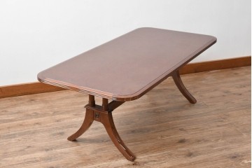 新古　未使用展示品　モリシゲ(MORISHIGE/森繁)　フローラ　脚部の曲線デザインが優美なセンターテーブル　(R-087932)