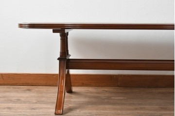 新古　未使用展示品　モリシゲ(MORISHIGE/森繁)　フローラ　脚部の曲線デザインが優美なセンターテーブル　(R-087932)
